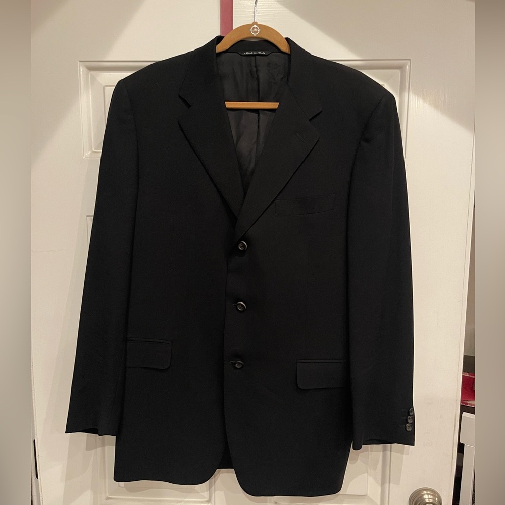 Canali Sport Coat. 52 L. Black.